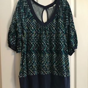 Cato Plus Size 1/2 Sleeve Shirt